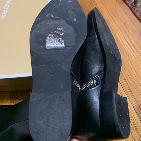 Michael Kors Black Leather Over Knee High Boot - Picture 5 of 8